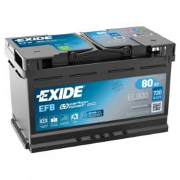 EXIDE  Start-Stop EFB  80Ah  800 En (обр) [EFB]  EL800 315х175х190