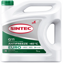 Антифриз SINTEC EURO G11 -40 зеленый (800523)  5кг